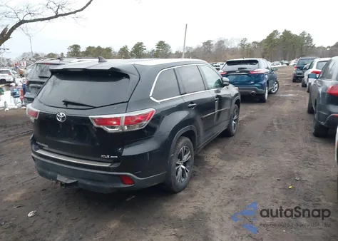 2016 Toyota Highlander Xle V6 из США, поврежденный, VIN 5TDJKRFH3GS279953